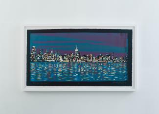 A print of the New York City skyline