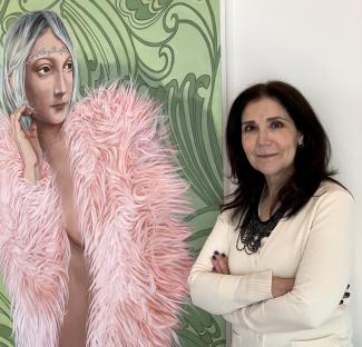 Paintings and installation by contemporary artist Lisa Ficarelli-Halpern recalling the past and reflecting the present.