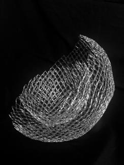 Marcy Chevali, Untitled, 2025, flameworked borosilicate glass, 14 x 16 x 15 in. Courtesy of the artist. 